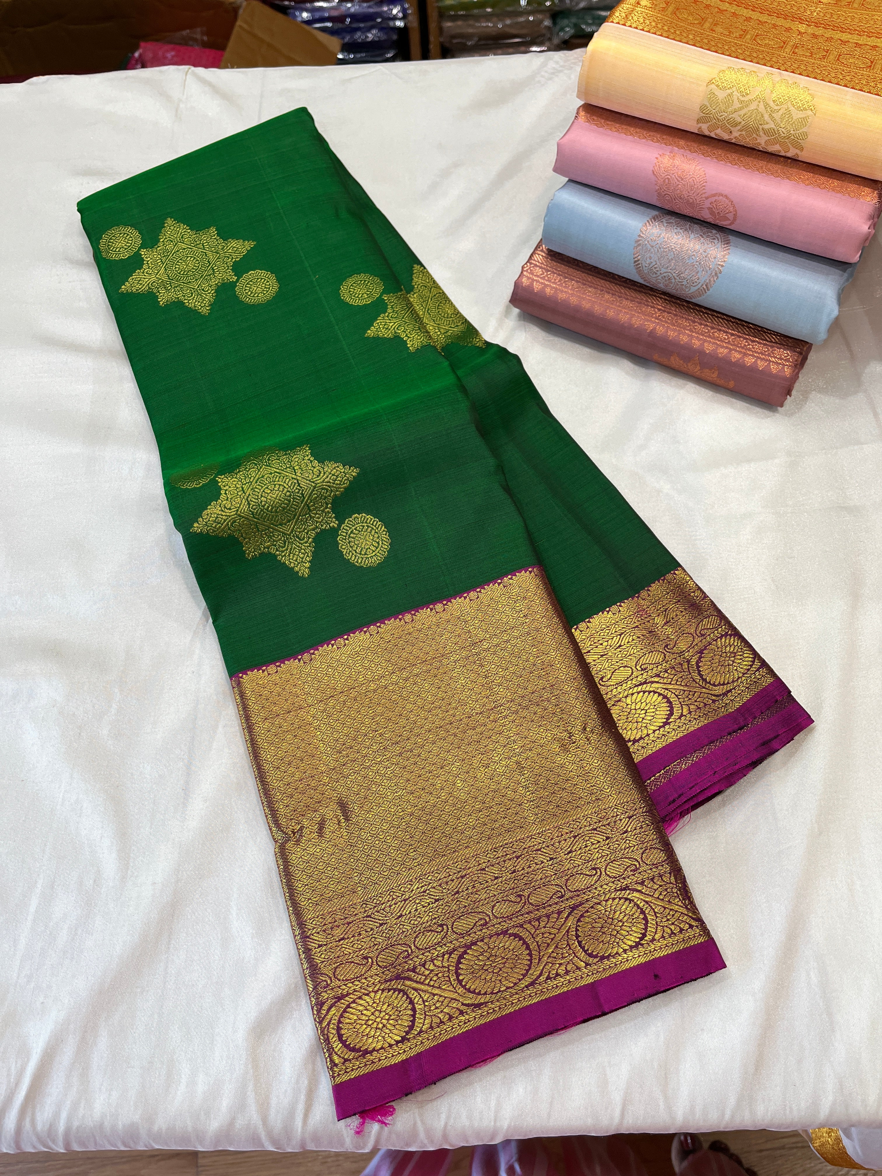 Kanchipuram Pure Silk Saree – Ooviya Textile