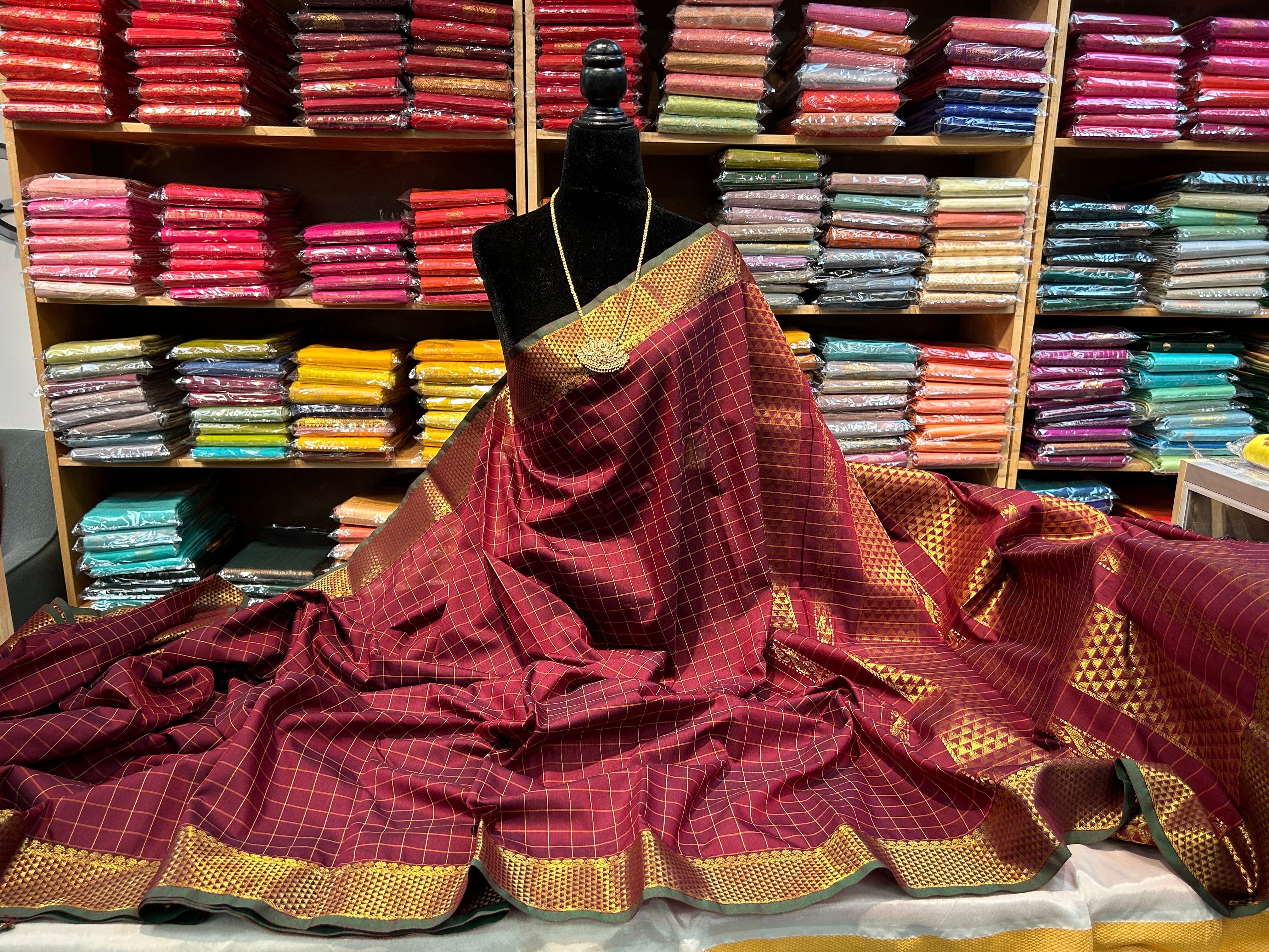 Zari border soft Cotton silk Saree With running Blouse