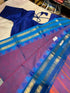 Kanchi  Cotton Saree with Readymade Blouse (36-40 size)