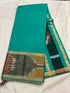 Ikkat zari border cotton silk saree with rich pallu & running blouse