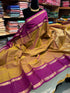 Rich pallu Kanchipuram Cotton Saree With running plain Blouse