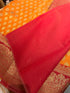 Cotton silk Saree with contrast blouse