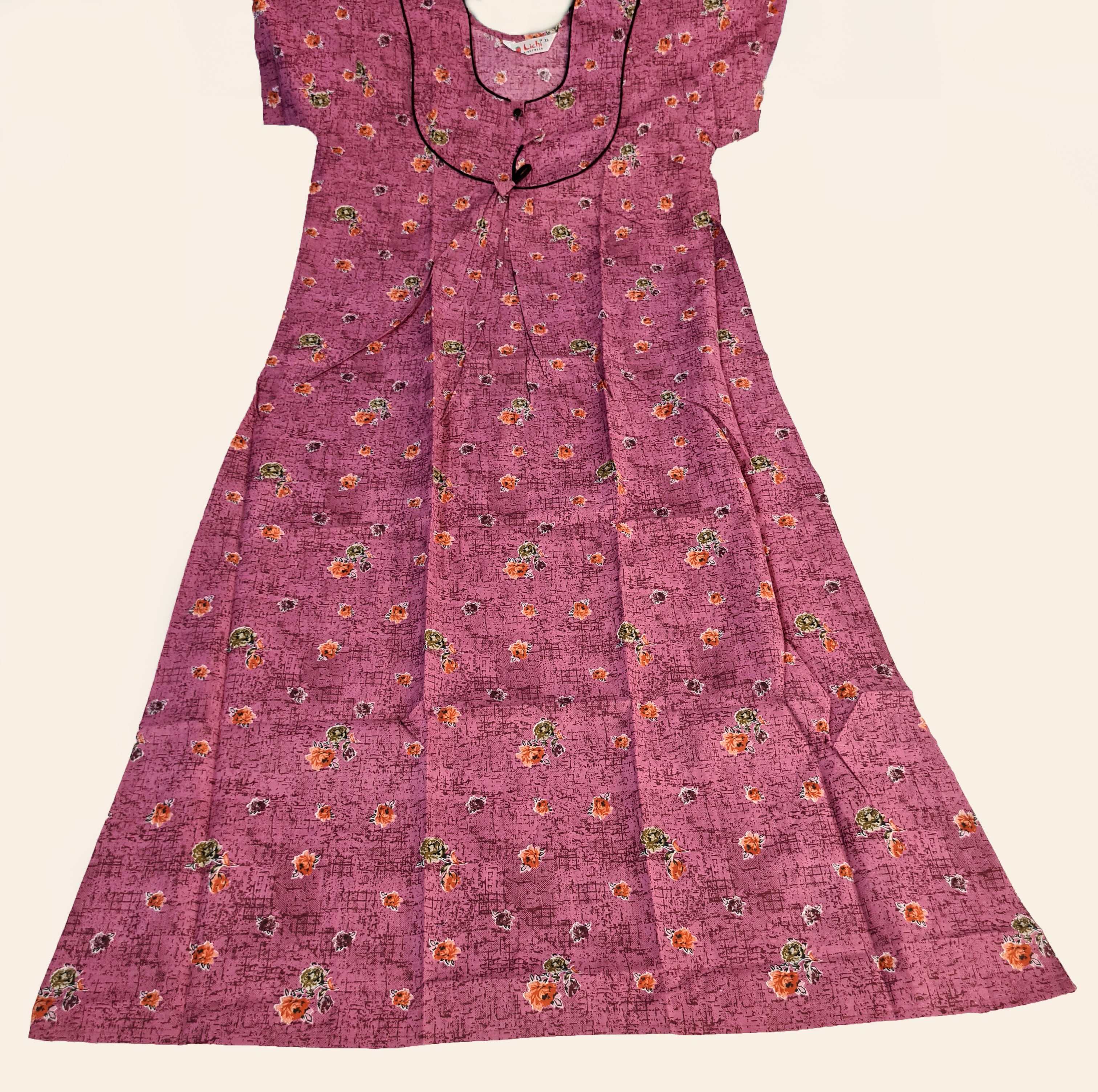 Lichi Cool Cool Printed Cotton Night Gown