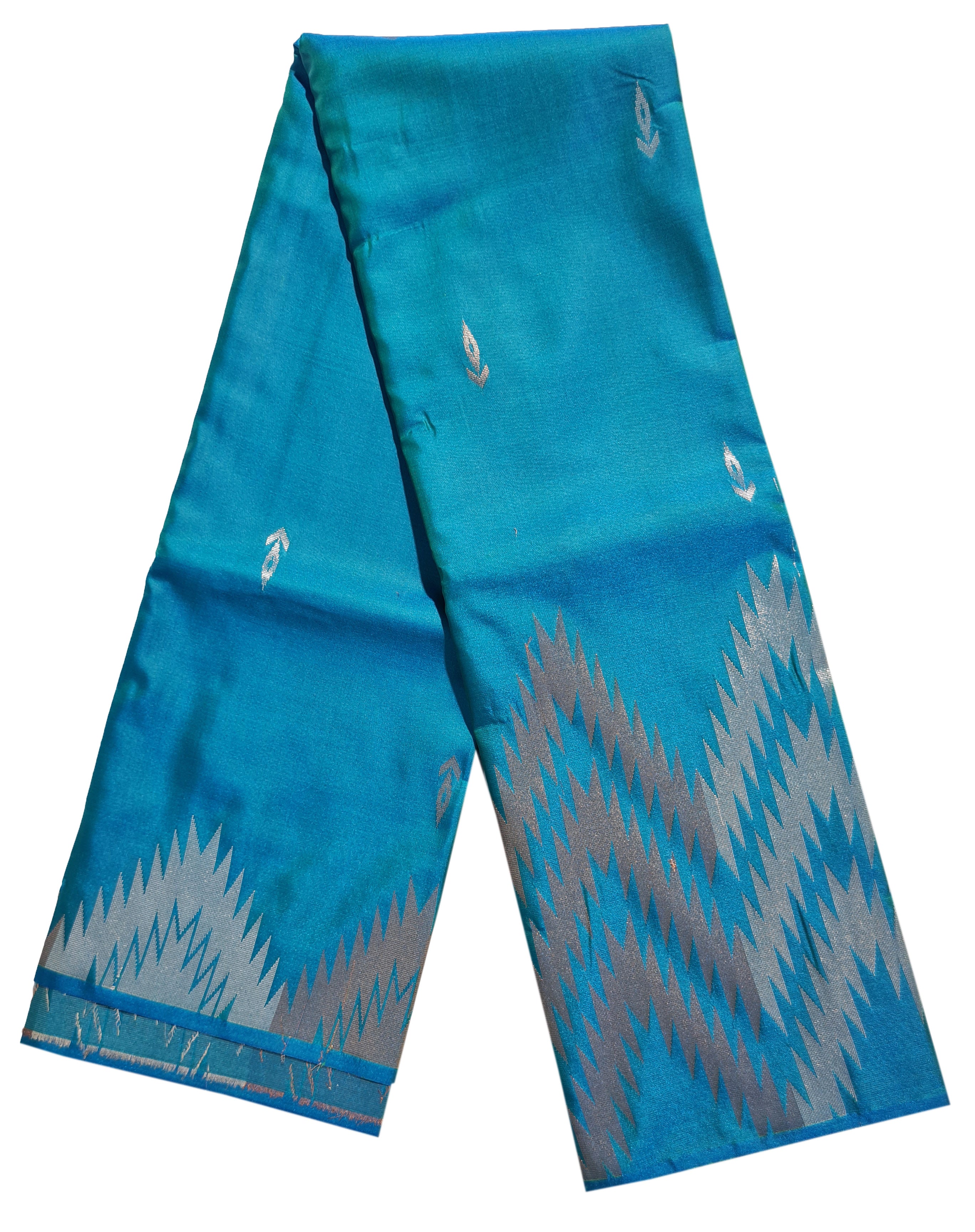 Vegan Soft Temple Border Sarees