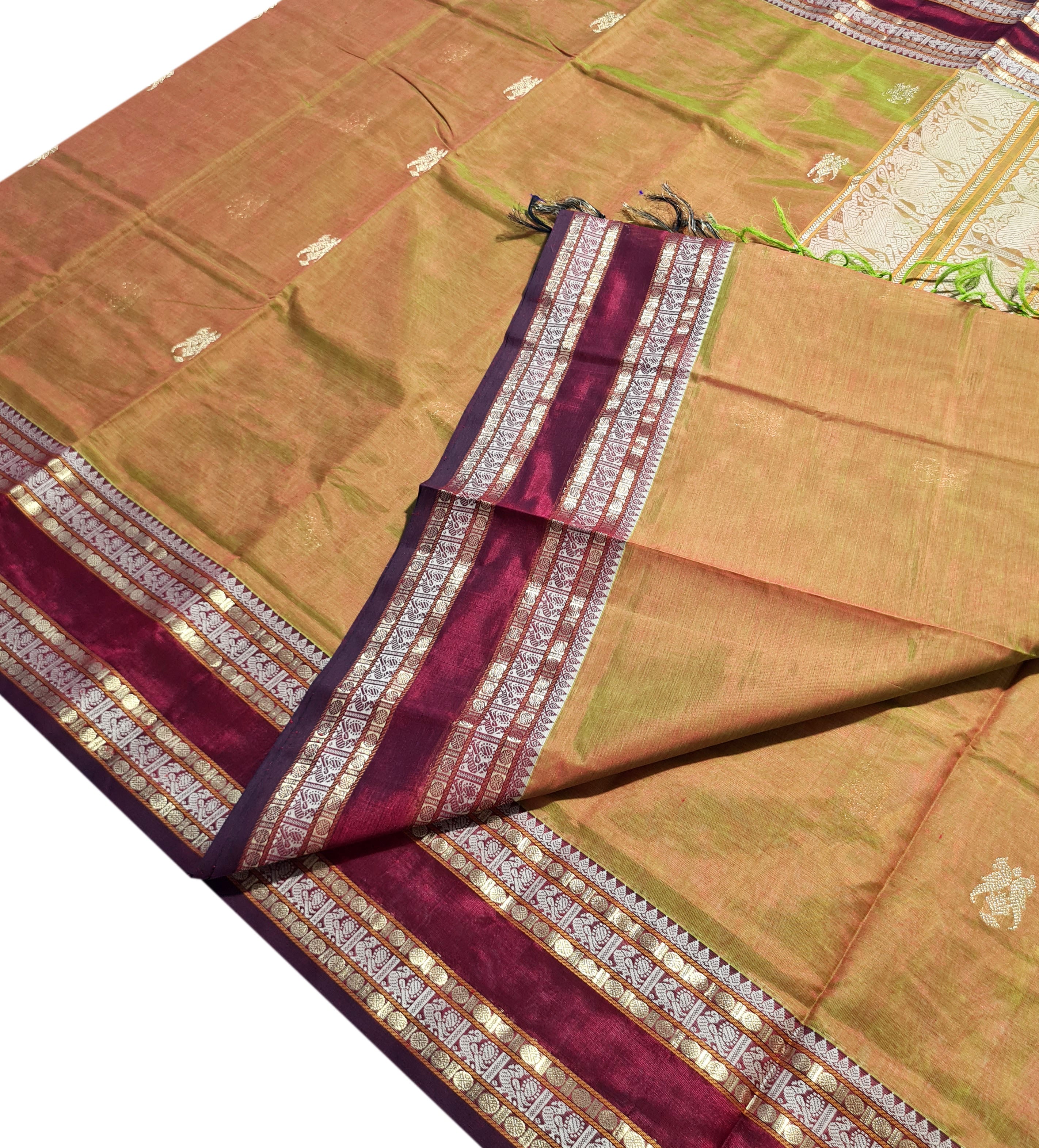 Kanchipuram Pure Silk Cotton Saree