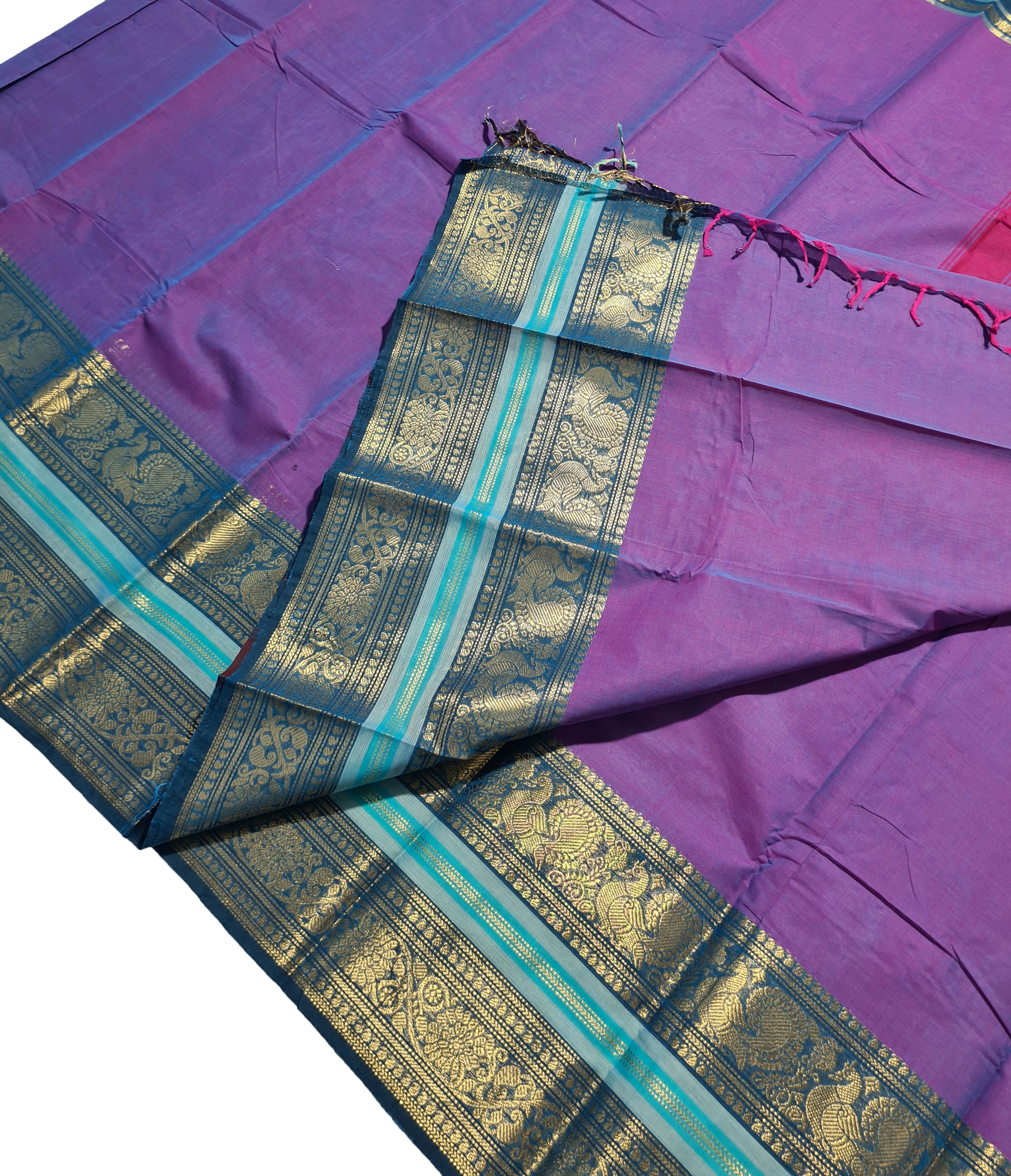 Pure Cotton Plain Sarees