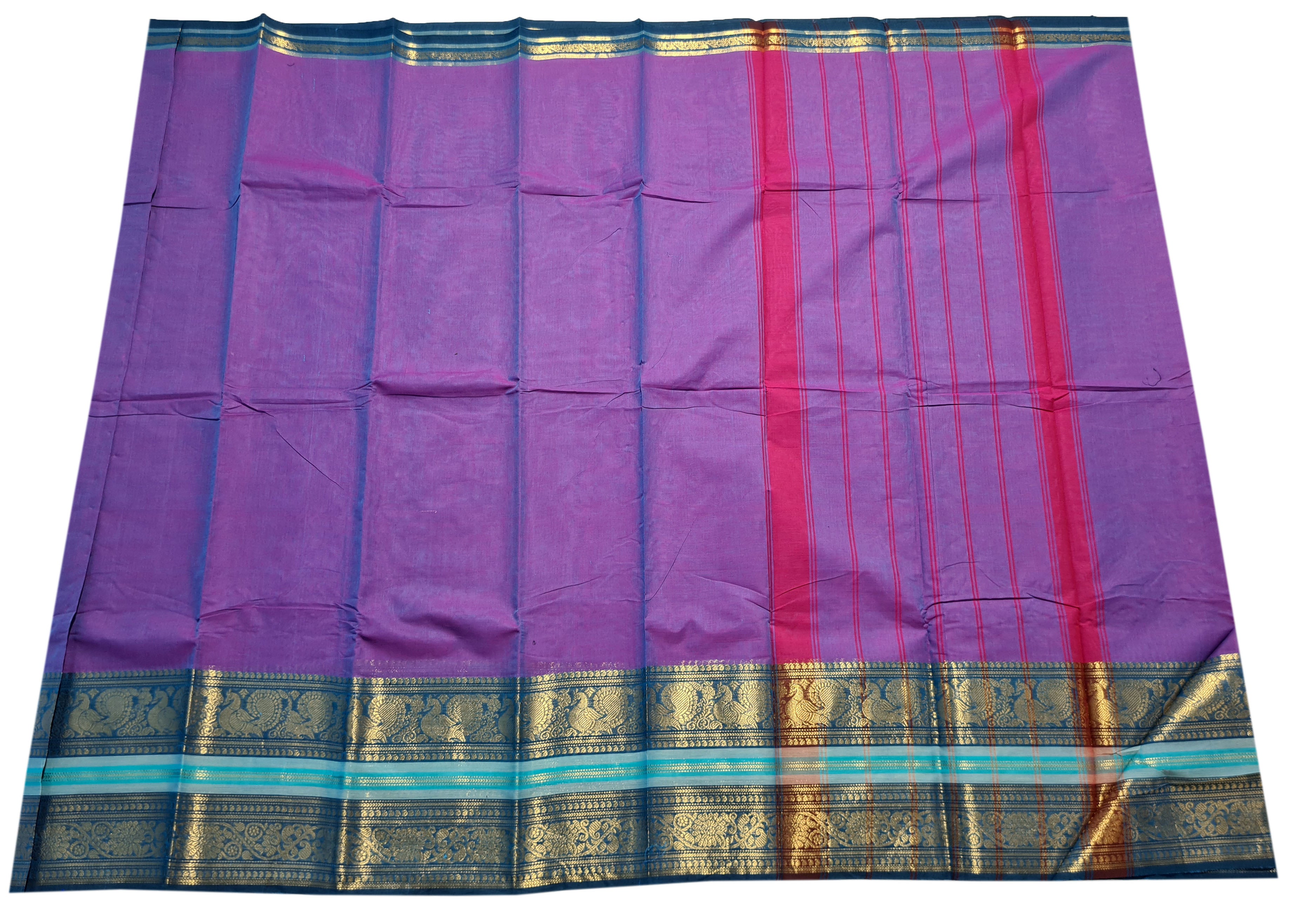 Pure Cotton Plain Sarees