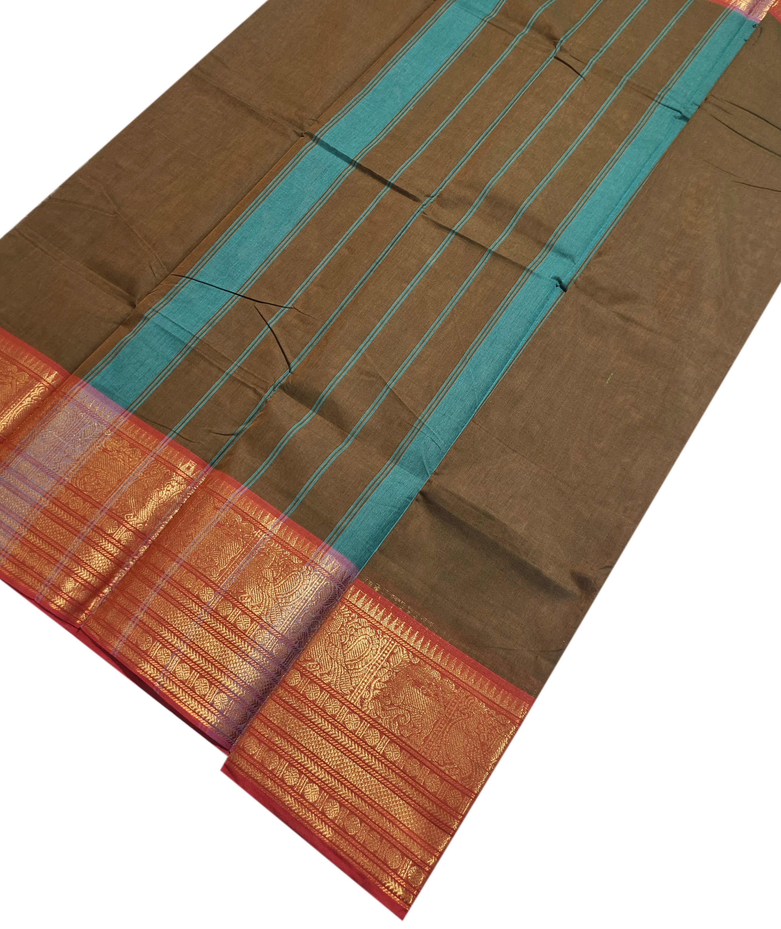 Pure Cotton Plain Sarees