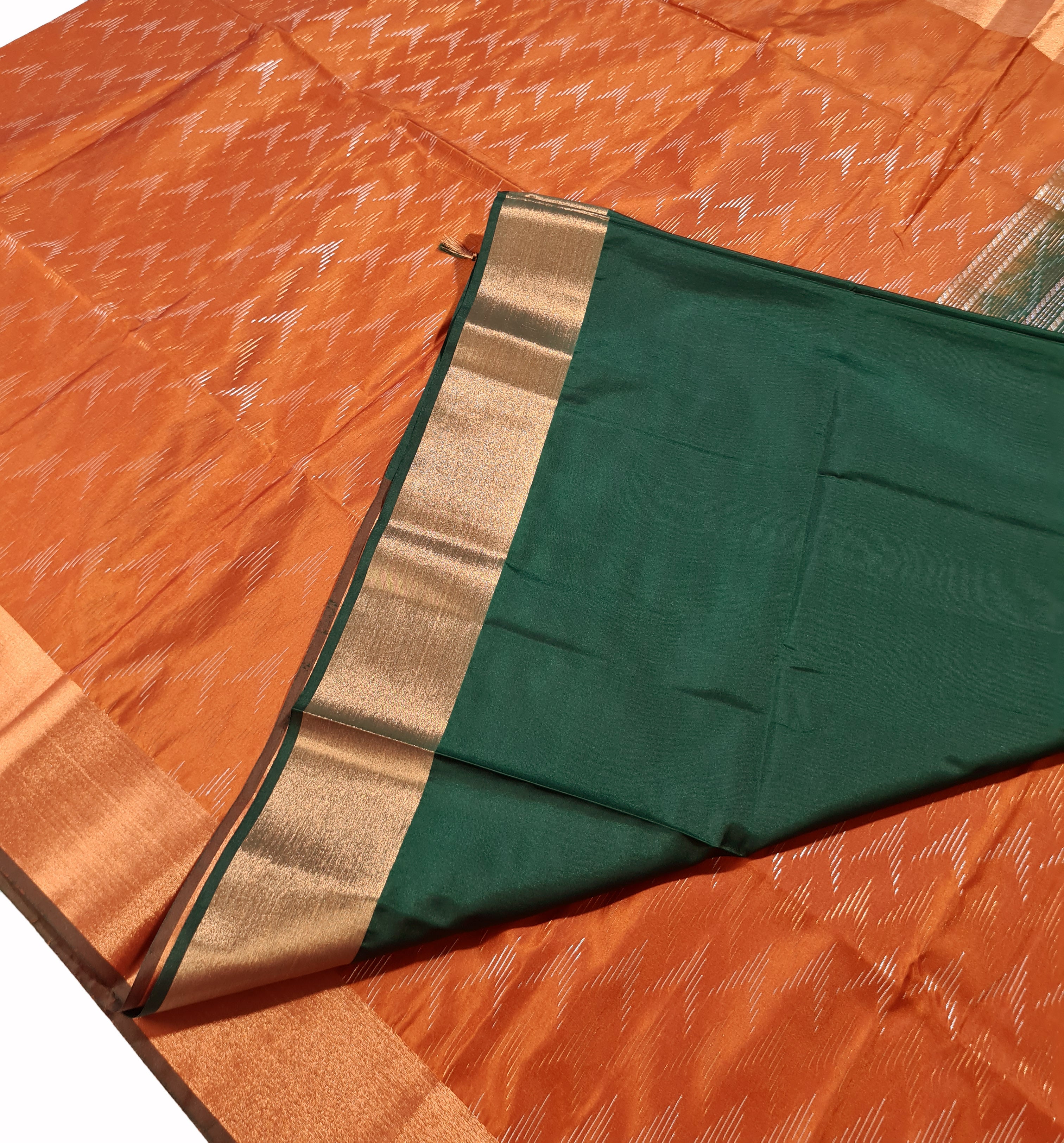 Vegan Soft Silk Ikkat Butta Sarees