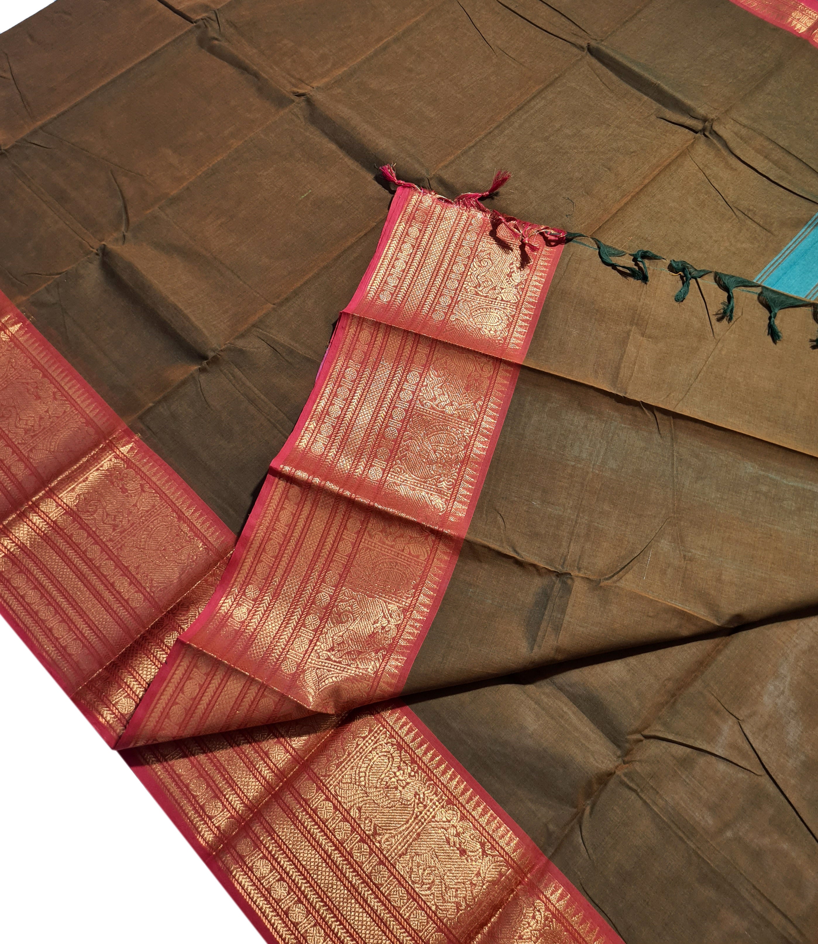 Pure Cotton Plain Sarees