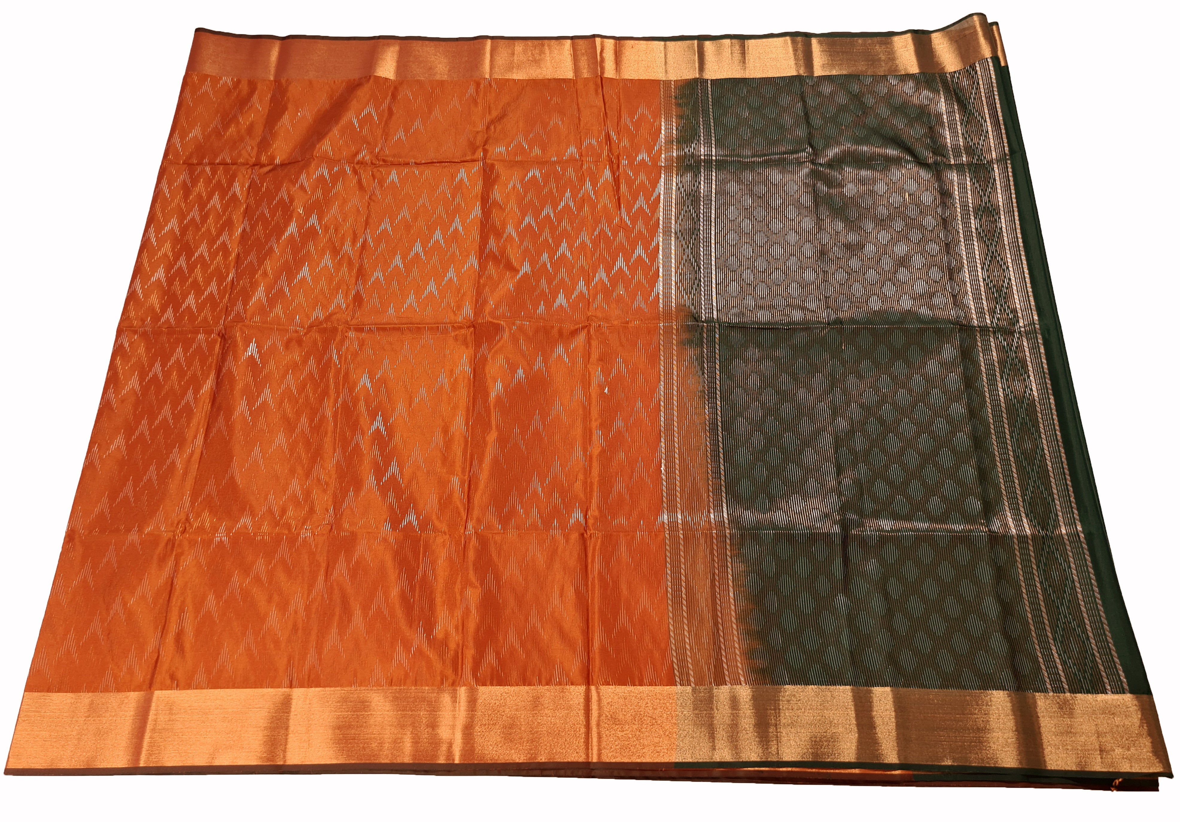 Vegan Soft Silk Ikkat Butta Sarees