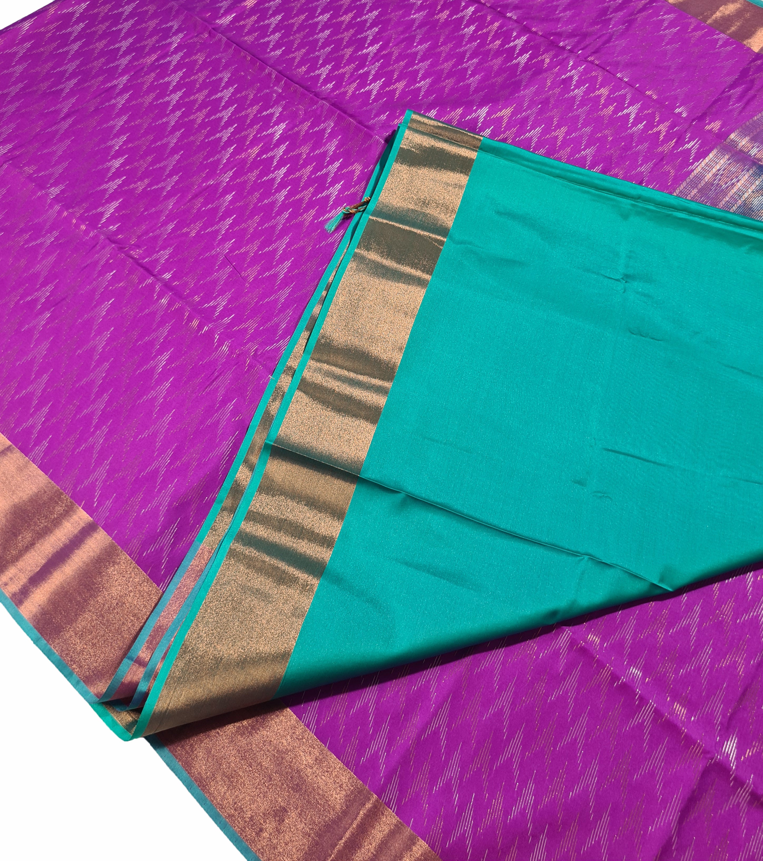 Vegan Soft Silk Ikkat Butta Sarees