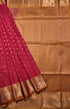 Kanchi Vegan Silk Saree With Contrast Blouse and Rich Jari Pallu