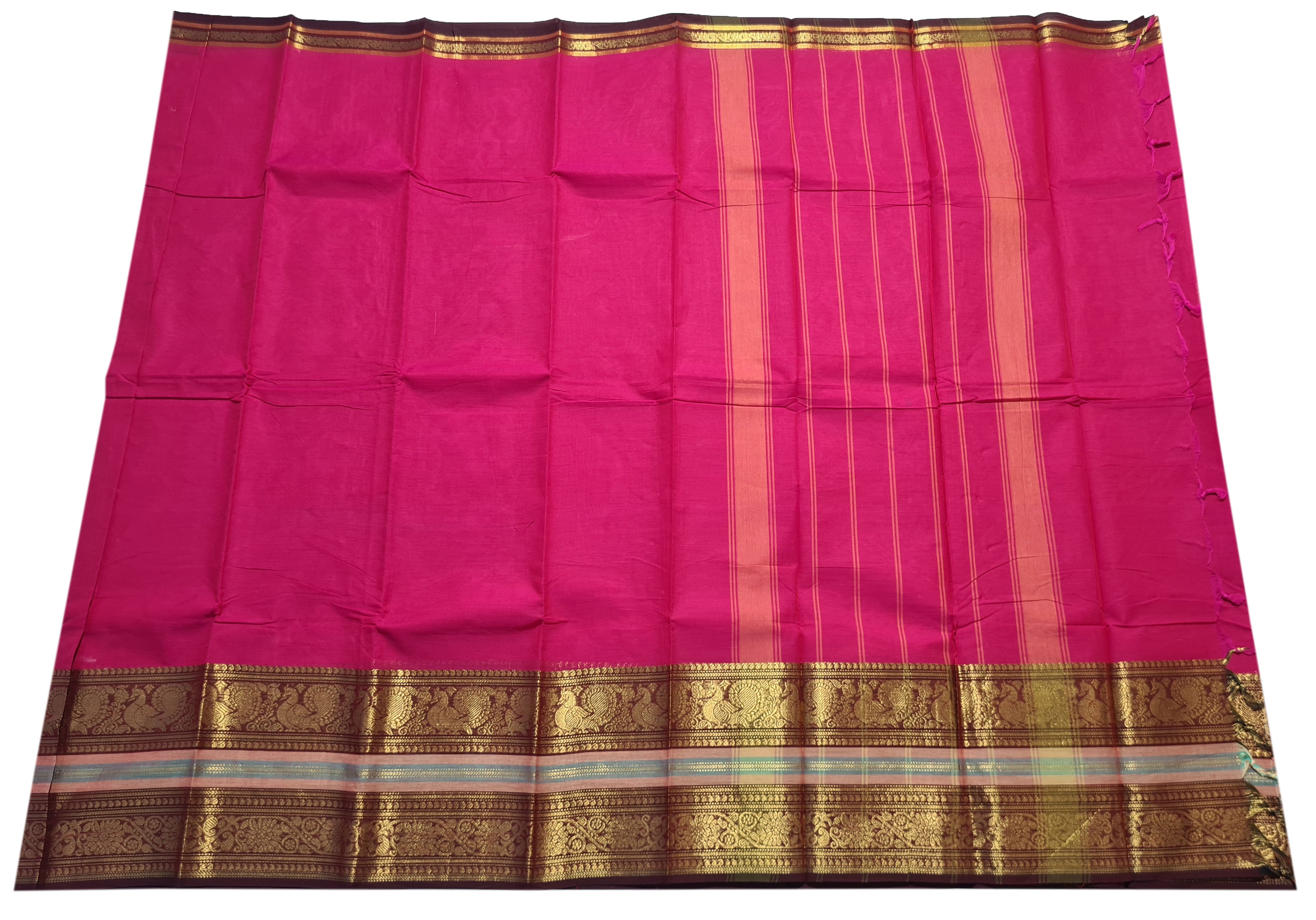 Pure Cotton Plain Sarees