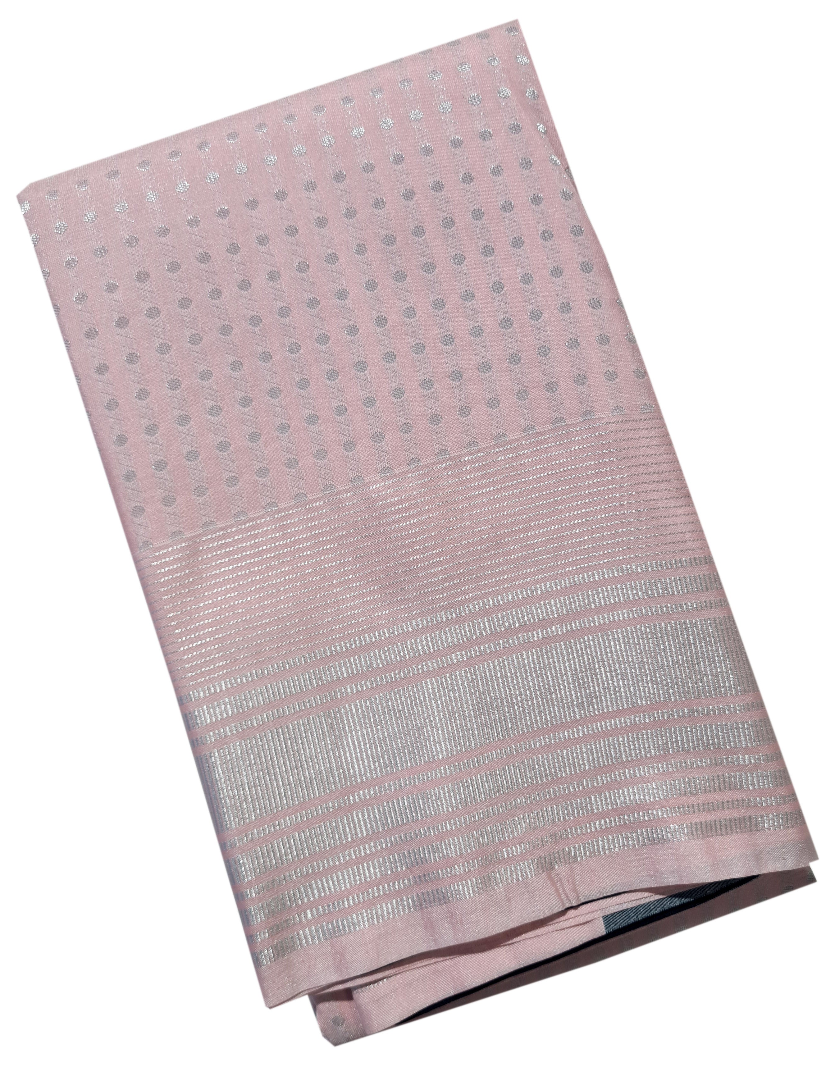 Vegan Silk Silver Butta Sarees