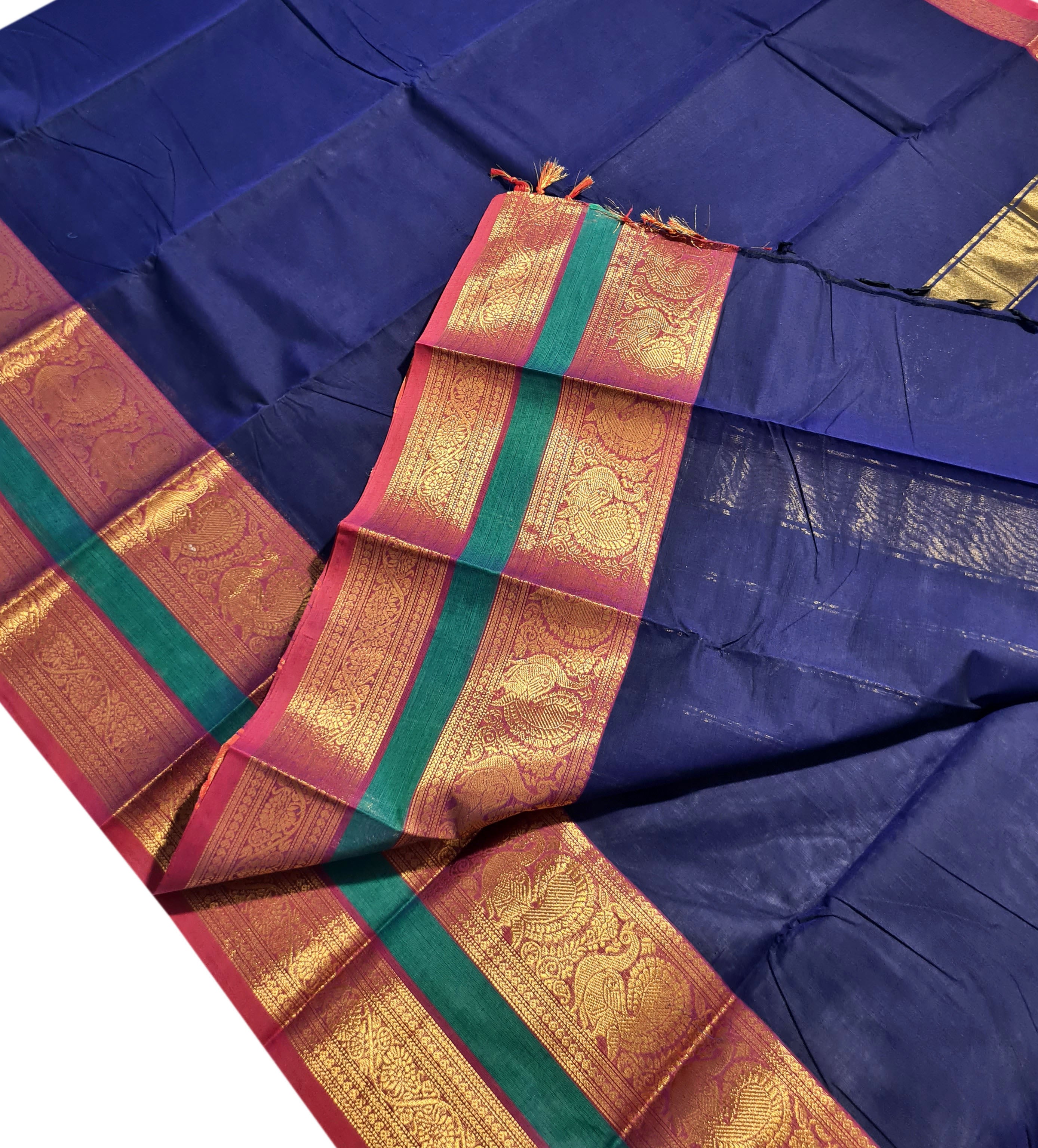 Pure Cotton Plain Sarees