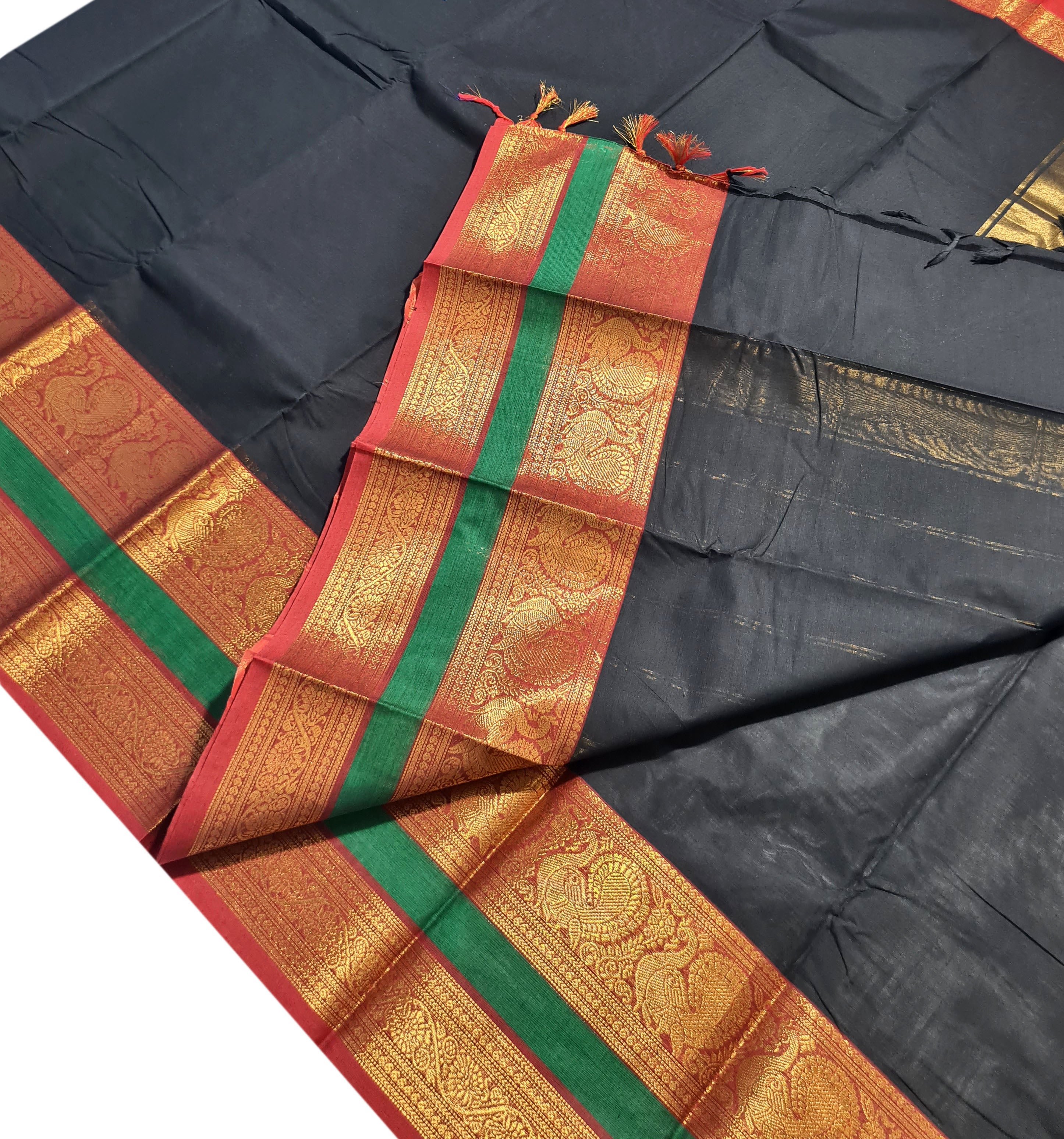 Pure Cotton Plain Sarees