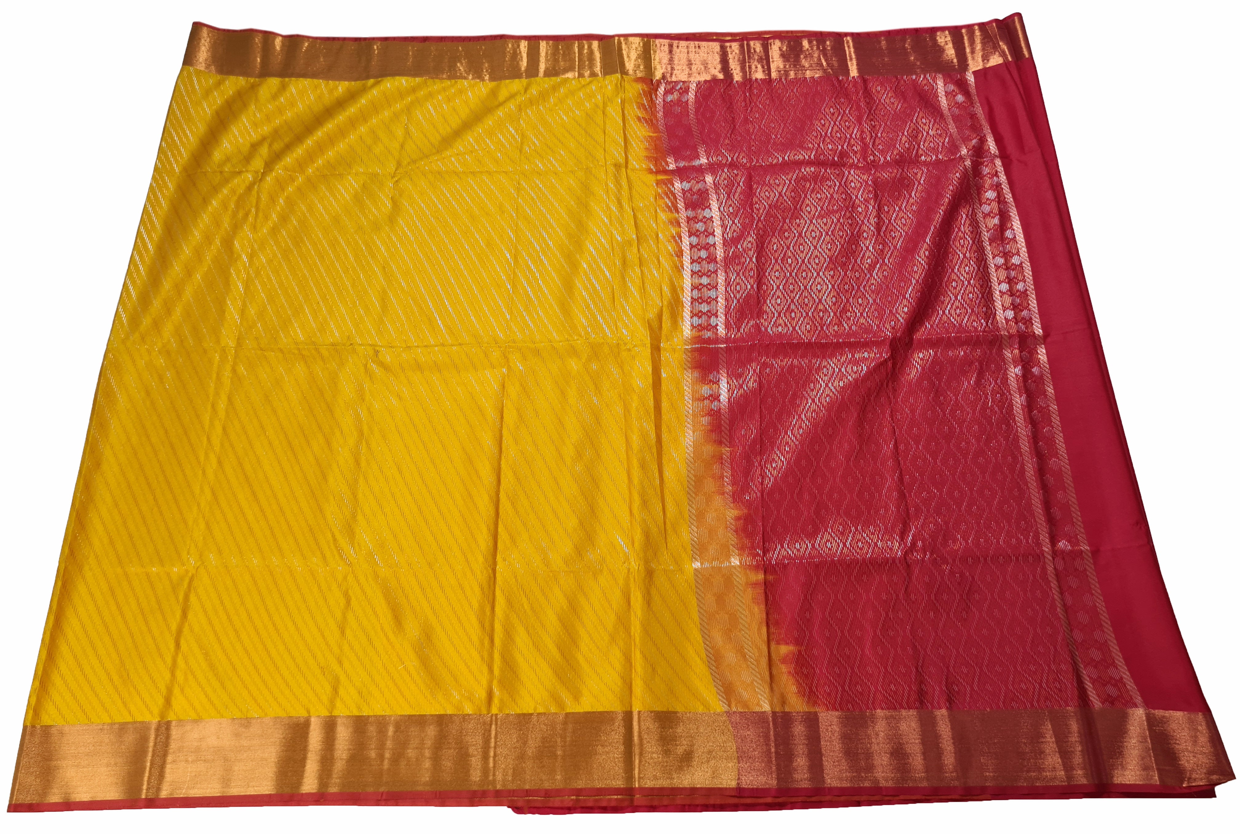 Vegan Soft Silk Ikkat Butta Sarees