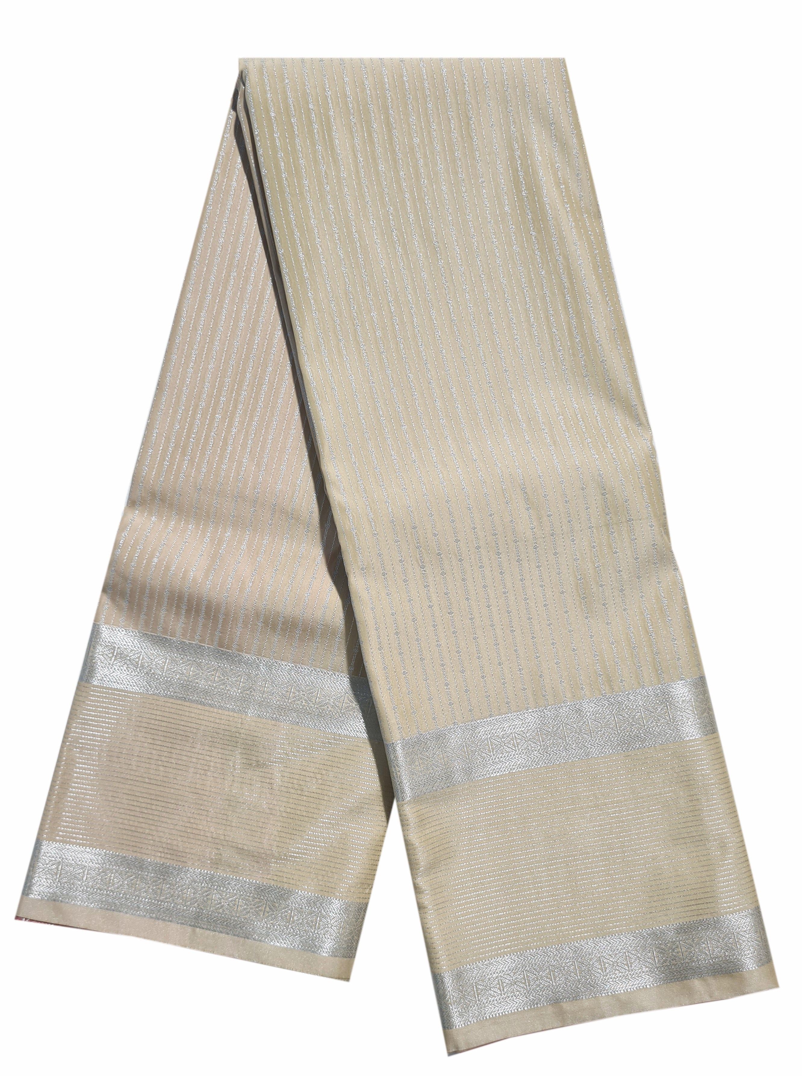 Vegan Silk Special Silver Butta Sarees