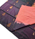 Kanchi Vegan Silk Saree With Contrast Blouse and Rich Jari Pallu