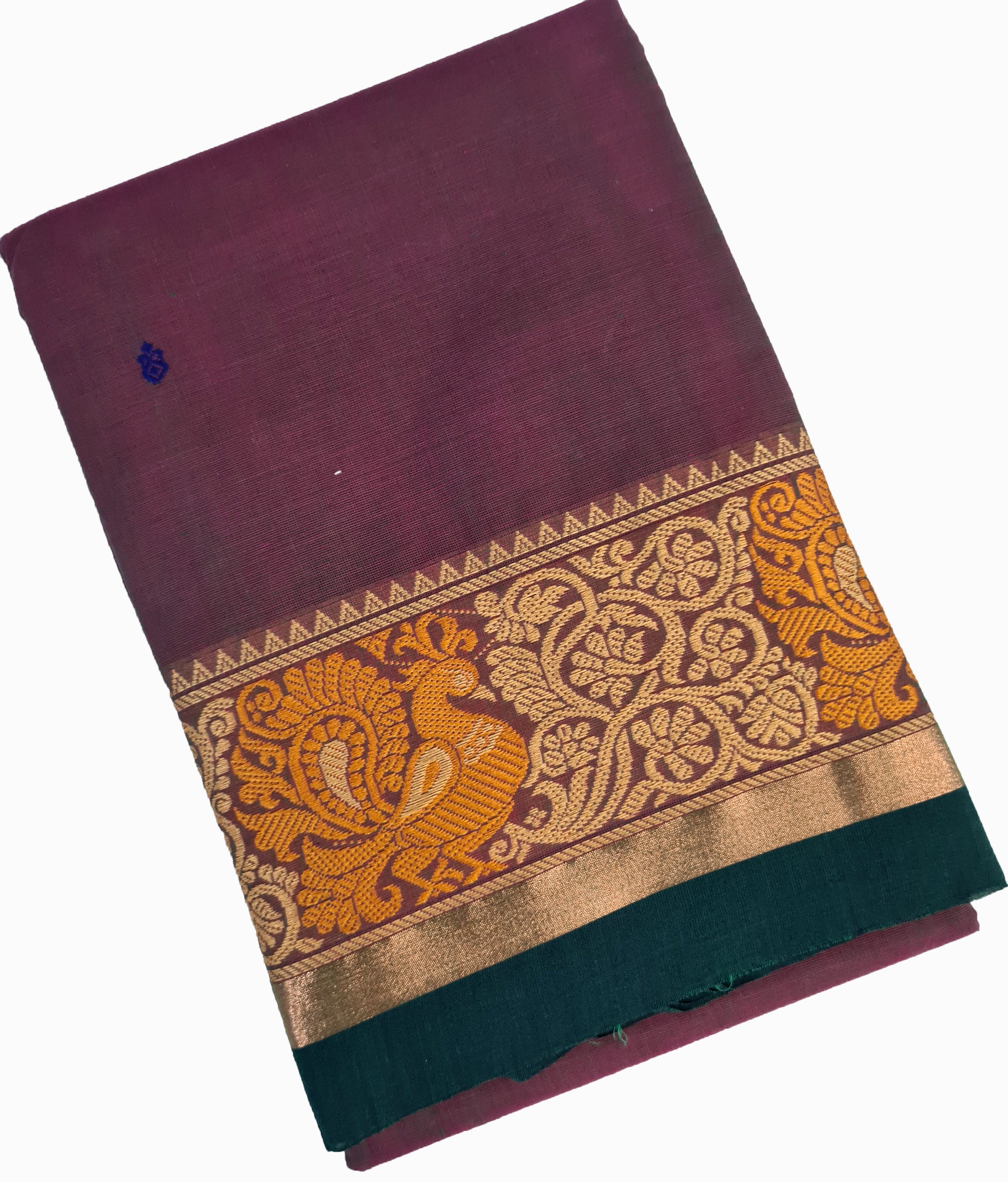 Kanchipuram Cotton Saree With Blouse