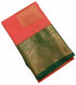 Kanchi Vegan Silk Saree With Contrast Blouse and Rich Jari Pallu