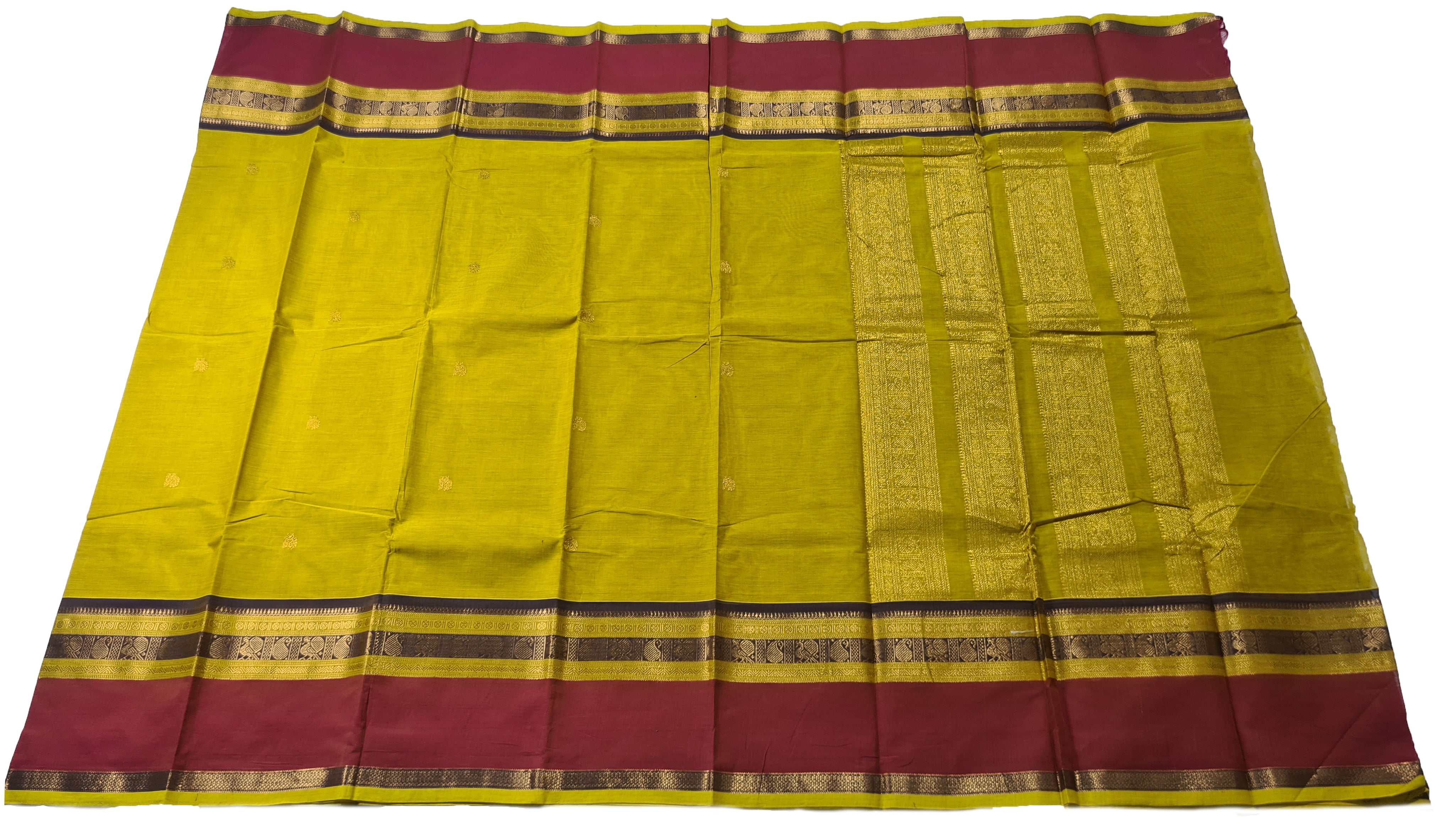 Kanchipuram Pure Rich Cotton Saree with Blouse