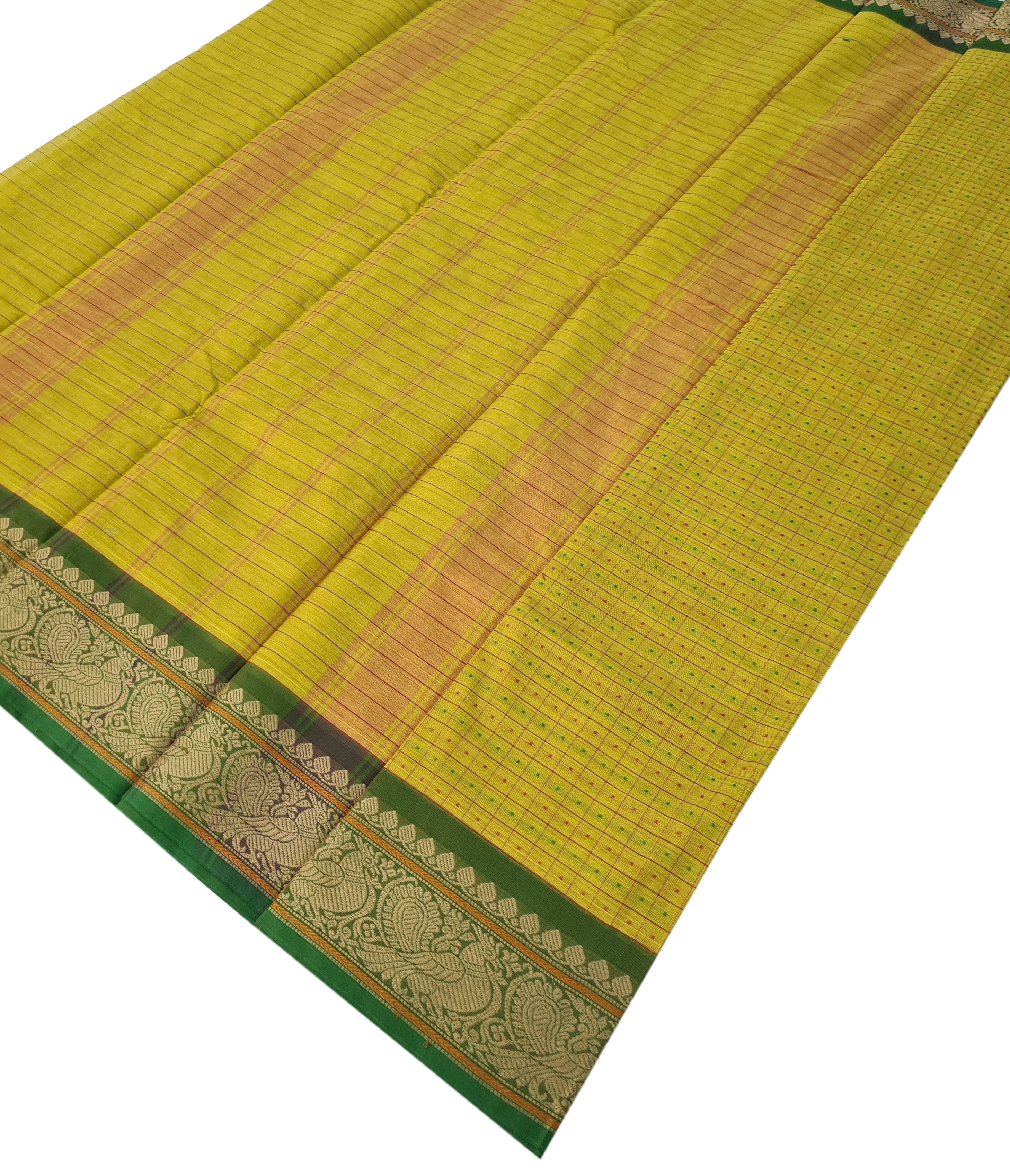 Kanchipuram Cotton Saree With Blouse