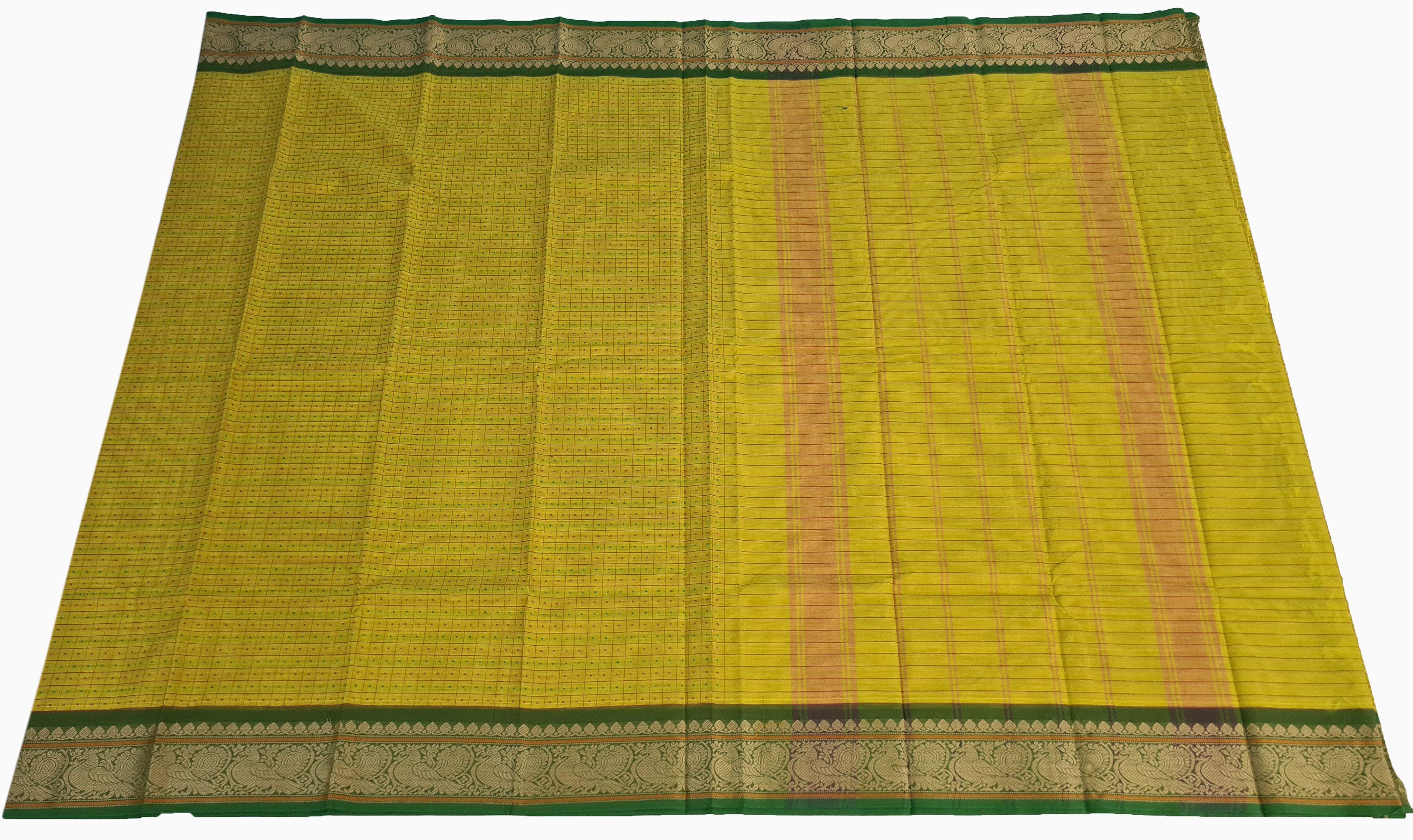 Kanchipuram Cotton Saree With Blouse