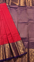 Kanchi Vegan Silk Saree With Contrast Blouse and Rich Jari Pallu