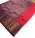 Kanchi Vegan Silk Saree With Contrast Blouse and Rich Jari Pallu