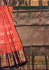 Kanchi Vegan Silk Saree With Contrast Blouse and Rich Jari Pallu