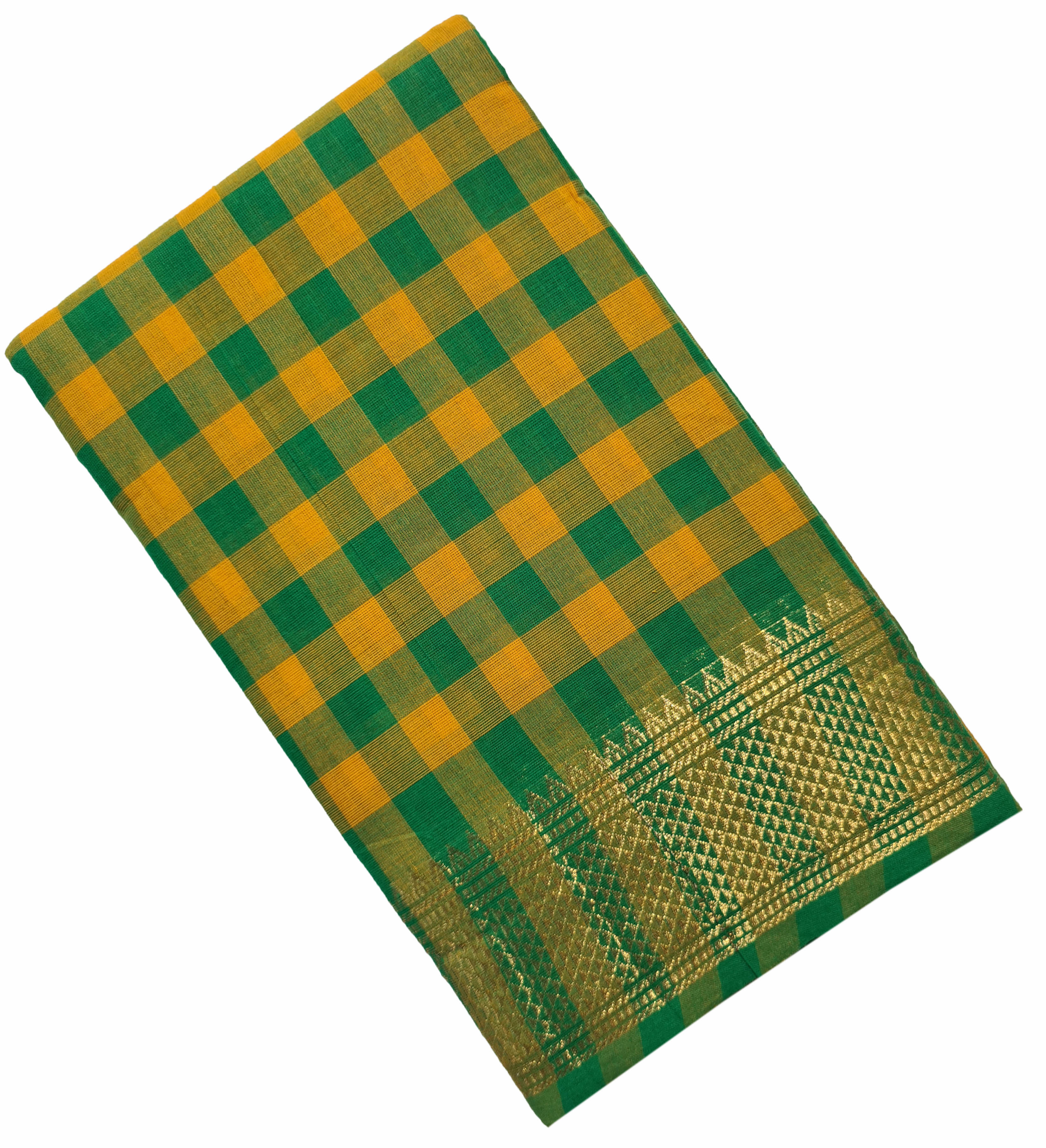 Kanchipuram Cotton Saree Without Blouse