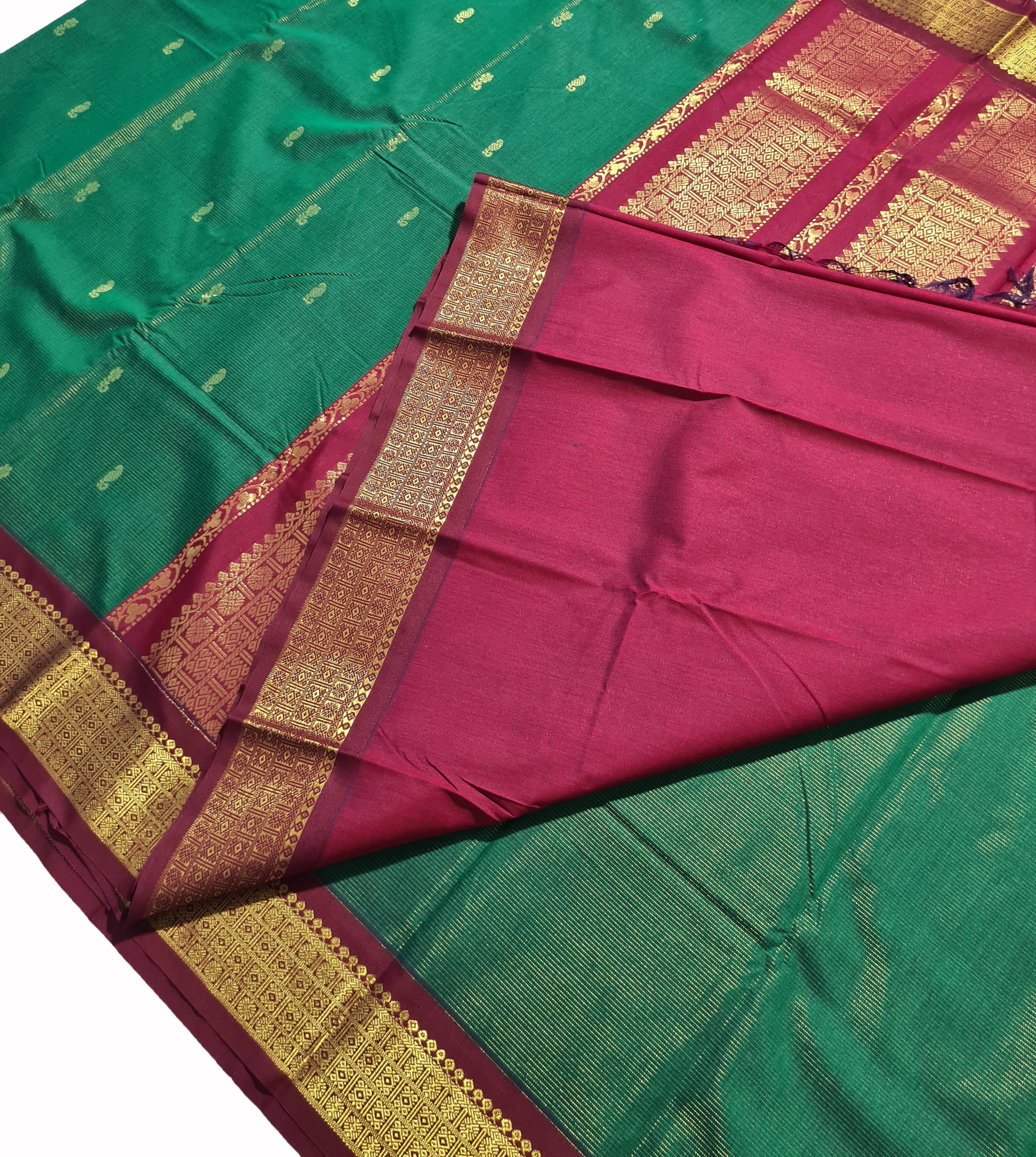 Pure Cotton Vairaoosi Butta Sarees