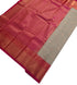 Kanchi Vegan Silk Saree With Contrast Blouse and Rich Jari Pallu