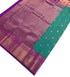 Kanchi Vegan Silk Saree With Contrast Blouse and Rich Jari Pallu