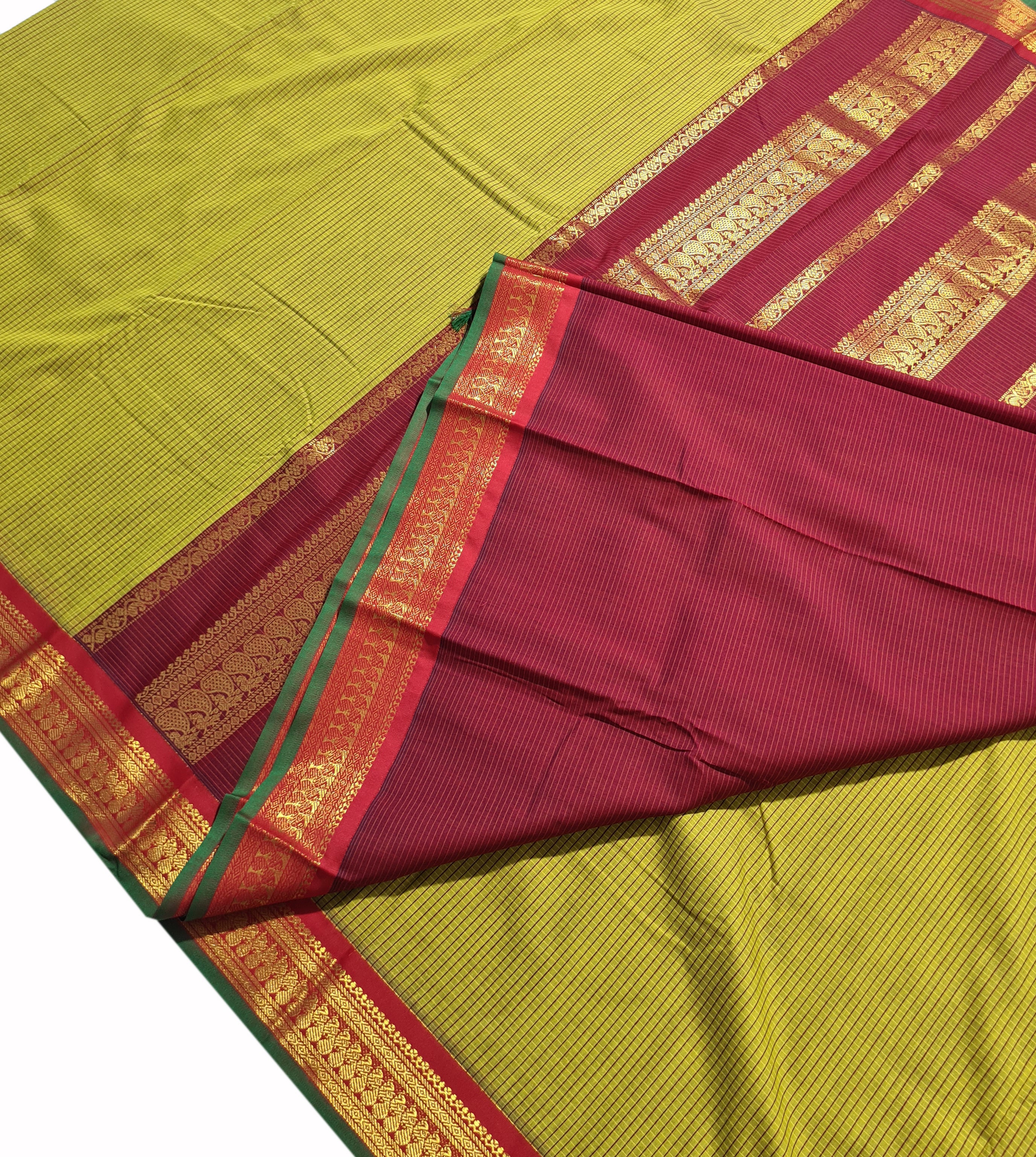 Pure Cotton Kattam Sarees