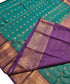 Kanchi Vegan Silk Saree With Contrast Blouse and Rich Jari Pallu