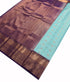 Kanchi Vegan Silk Saree With Contrast Blouse and Rich Jari Pallu