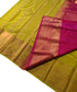 Kanchi Vegan Silk Saree With Contrast Blouse and Rich Jari Pallu