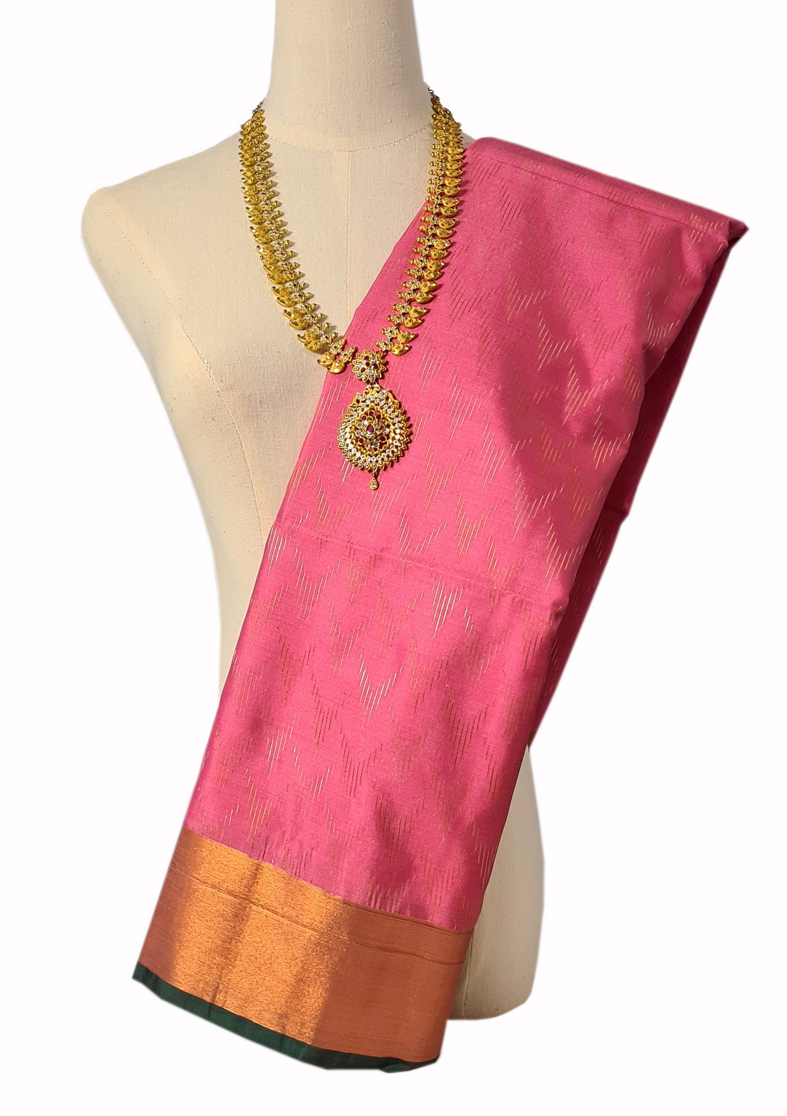 Vegan Soft Silk Ikkat Butta Sarees