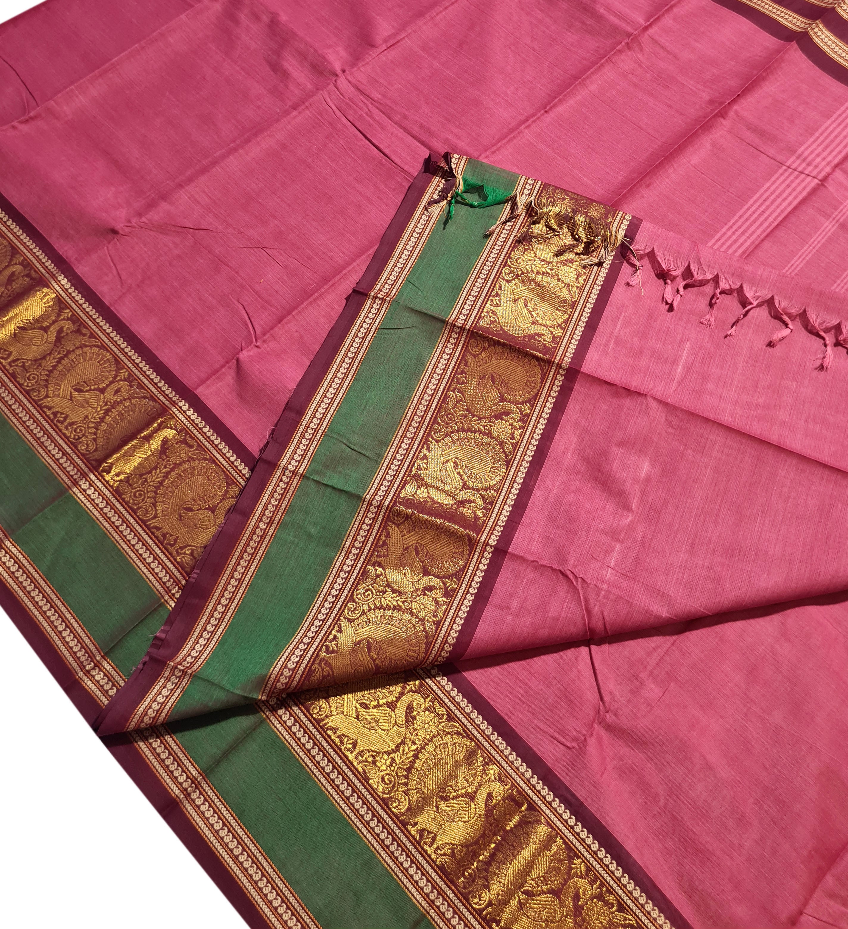 Pure Cotton Plain Sarees