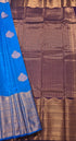 Kanchi Vegan Silk Saree With Contrast Blouse and Rich Jari Pallu