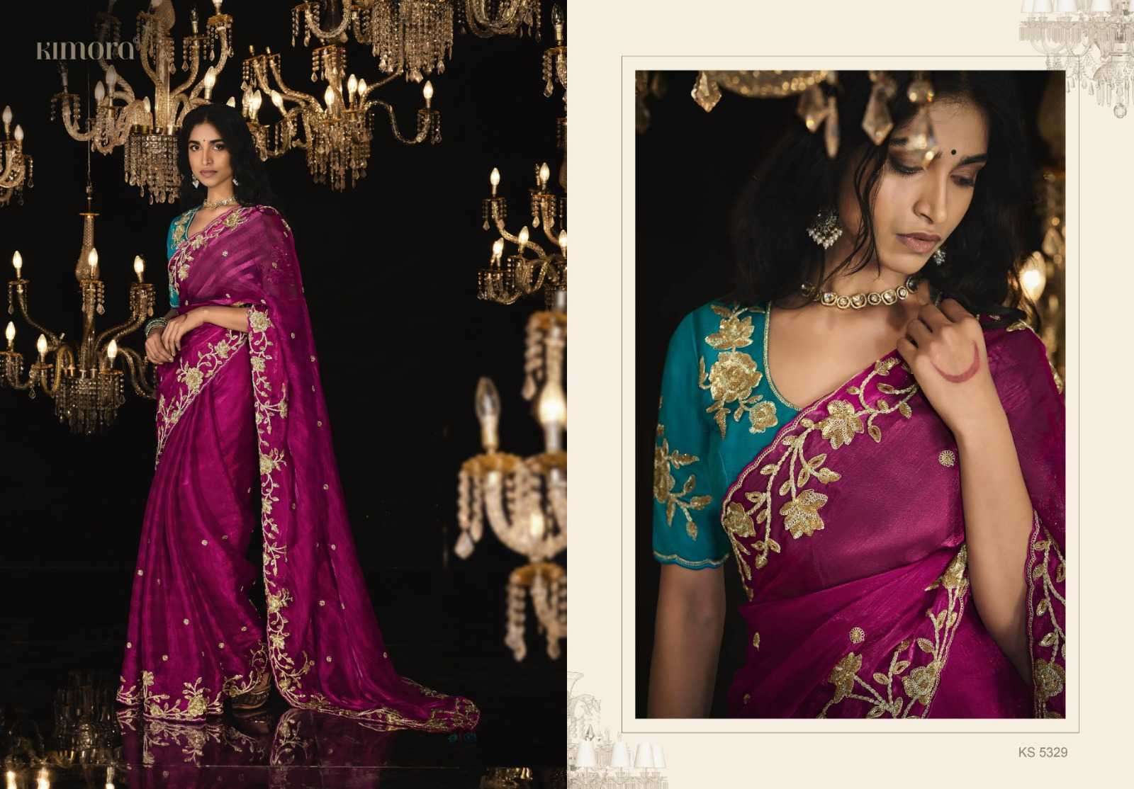 KIMORA PRESENTS KAJAL WEDDING WEAR DESIGNER SAREES