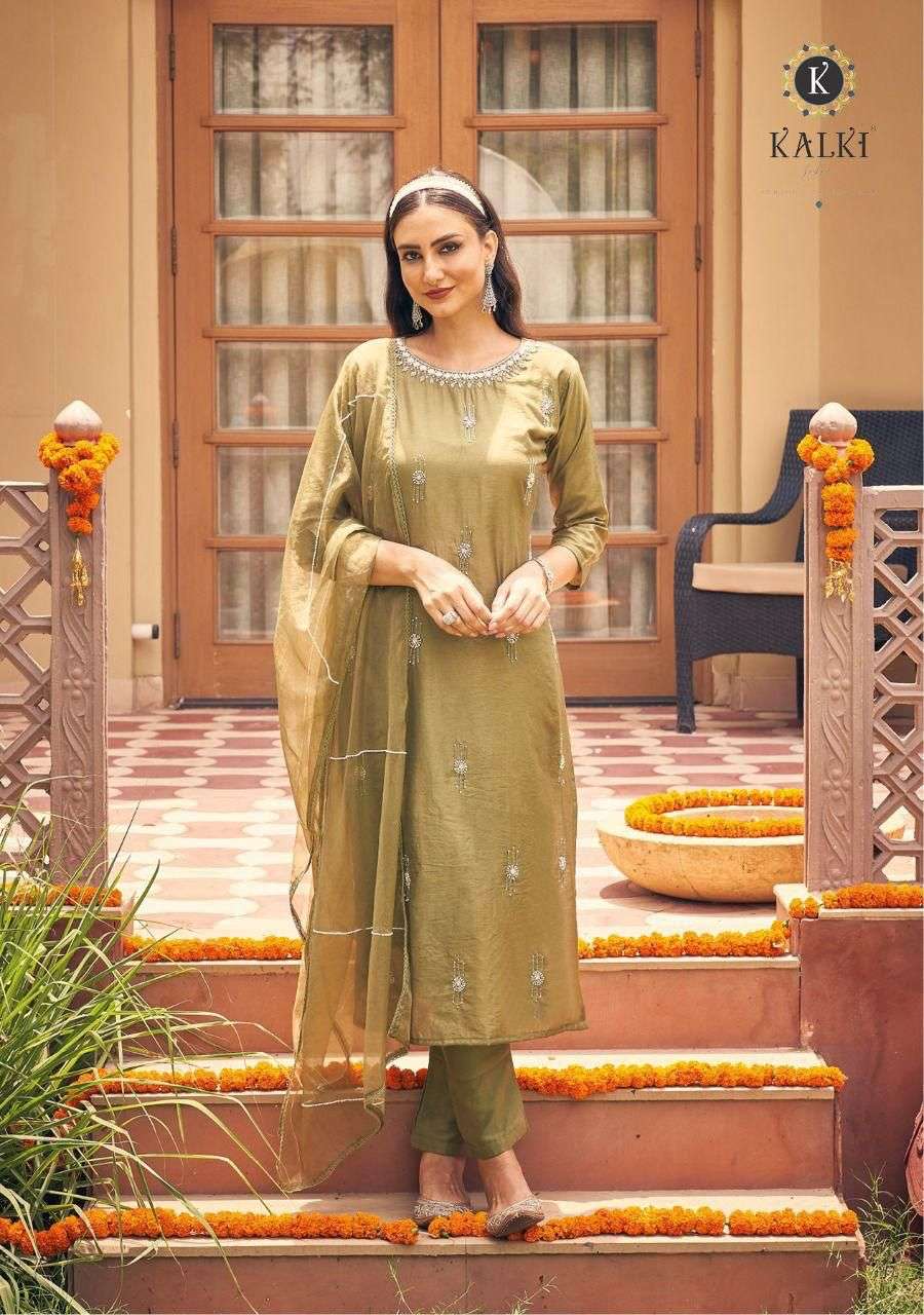 Kalki Presents Remix NX Pure Viscose Kurtis With Pant And Dupatta Collection