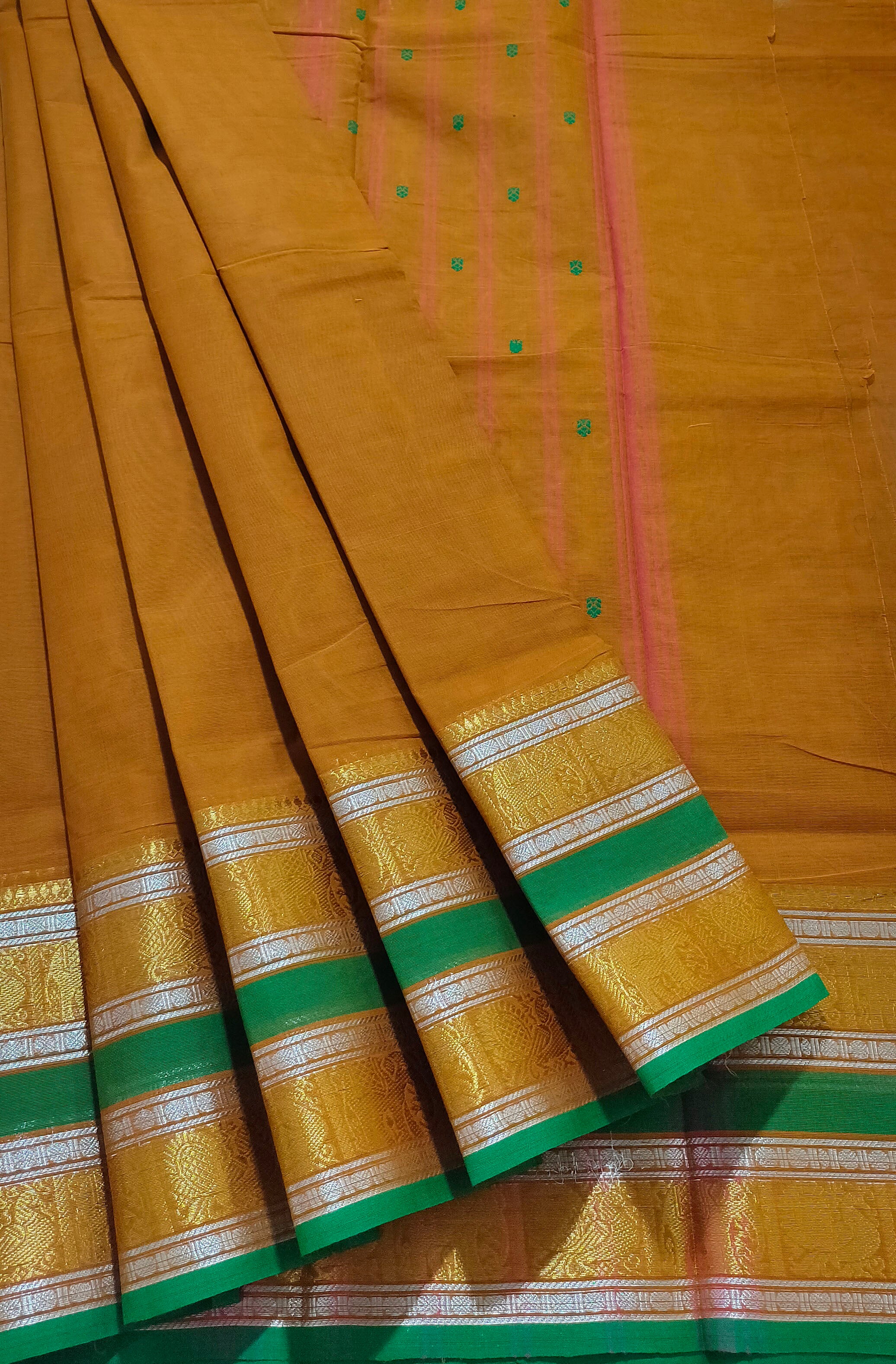 Kanchipuram Cotton Saree with Blouse