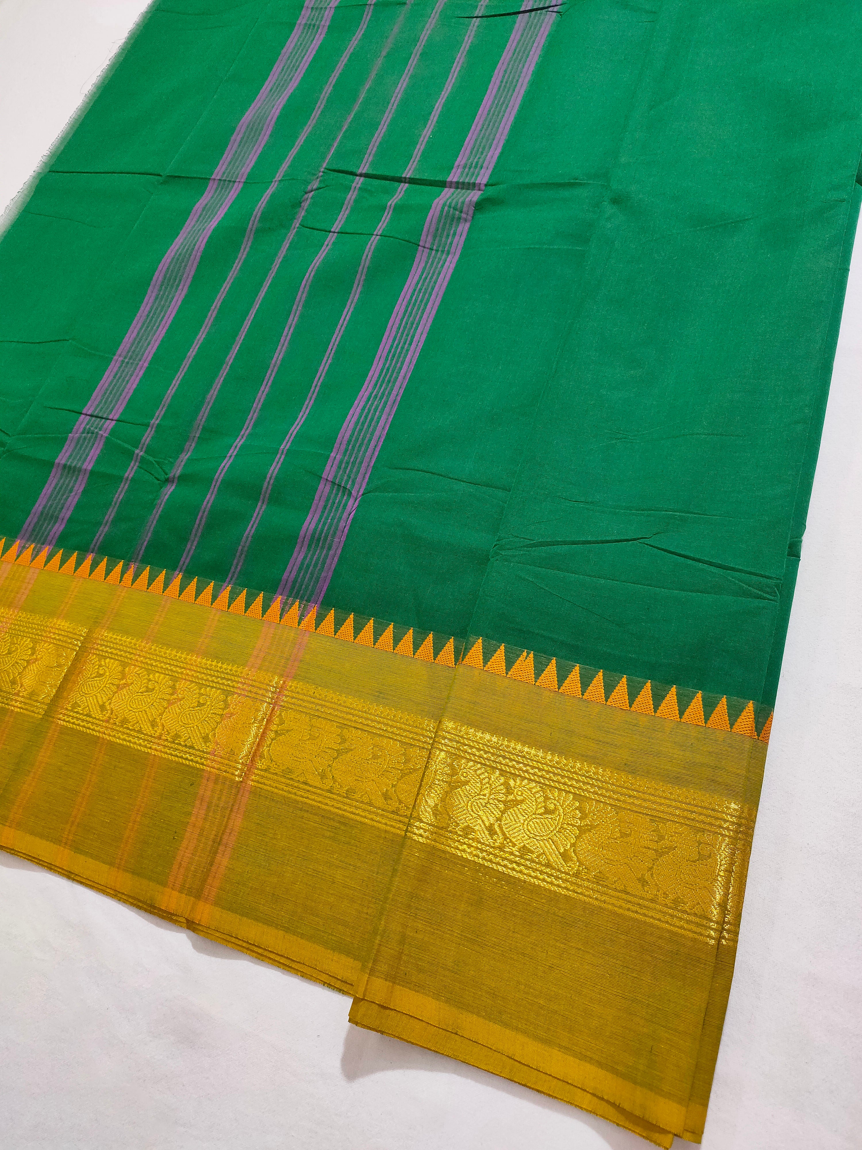 Kanchipuram Cotton Saree with Blouse