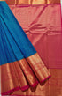 Kanchi Vegan Silk Saree With Contrast Blouse and Rich Jari Pallu