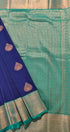 Kanchi Vegan Silk Saree With Contrast Blouse and Rich Jari Pallu