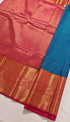 Kanchi Vegan Silk Saree With Contrast Blouse and Rich Jari Pallu